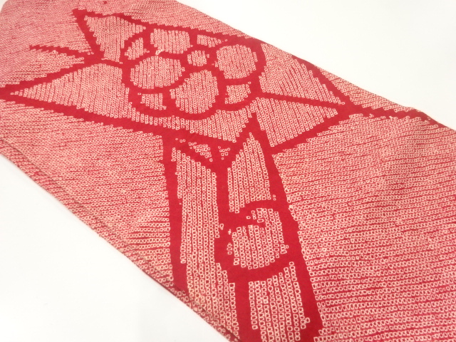 JAPANESE KIMONO / ANTIQUE NAGOYA OBI / SILK / ALL SHIBORI / SAKURA